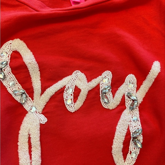 Lilly Pulitzer Joy rhinestone embellished sweatshirt xxs - Picture 9 of 9